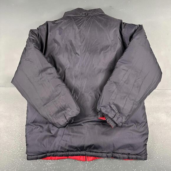 Lands End Goosedown Puffer Jacket Teen Boys Large Red Navy Reversible Thick Fill - Picture 9 of 9